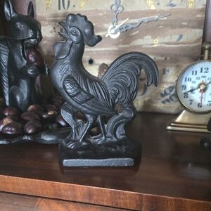 Cast Iron Rooster Doorstop